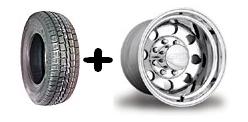 Felge Alcoa Design 15x8 mit Reifen 255/60 R15