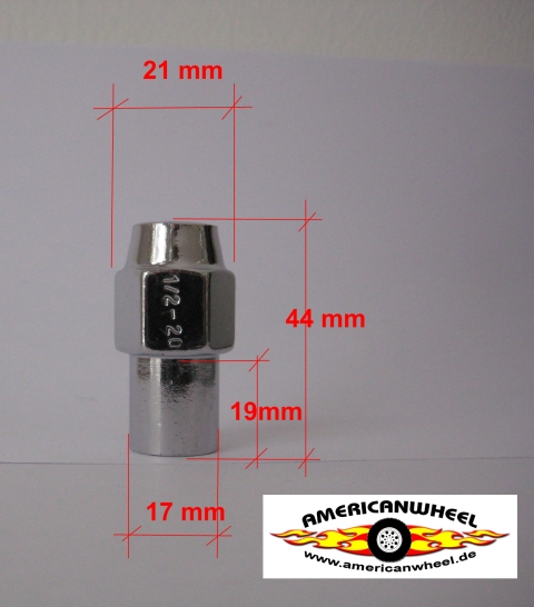 Mag Nut ,Radmuttern mit Schaft