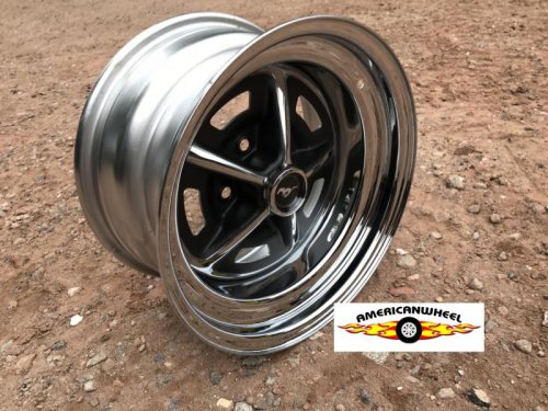 4 Magnum 500 Stahlfelgen 15x7 für Ford Mustang, Chrysler Mopar LK 5x4,5