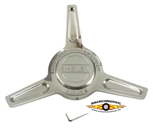 Tri Bar Spinner Shelby Caps - Aluminium poliert original